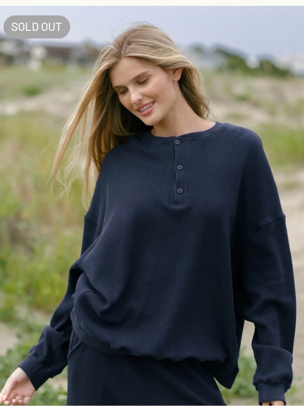 Eleven Eleven Long Sleeve Waffle Henley